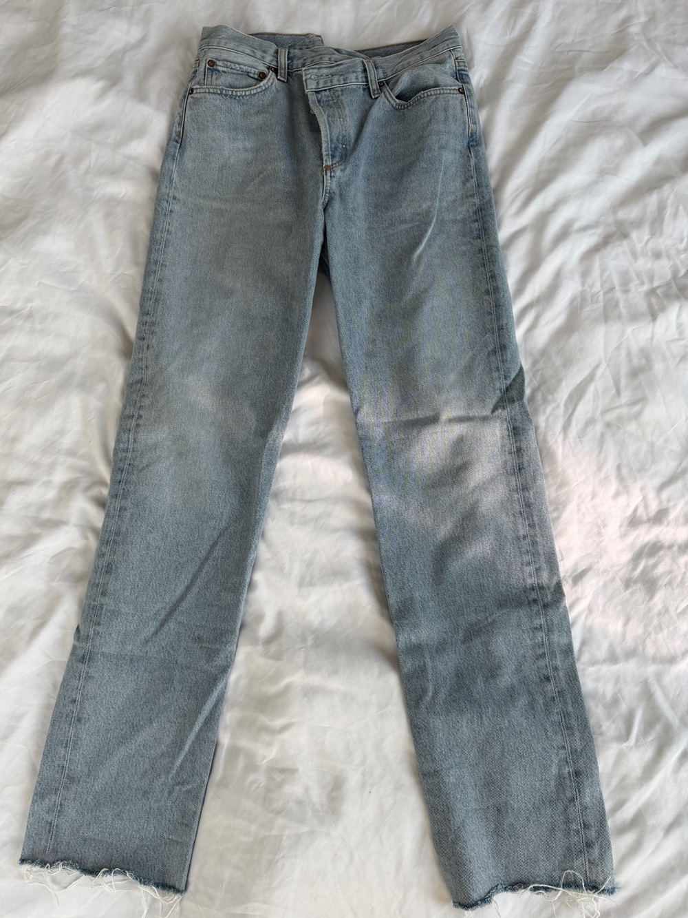 Agolde Crisscross Asymmetric Jeans size 27